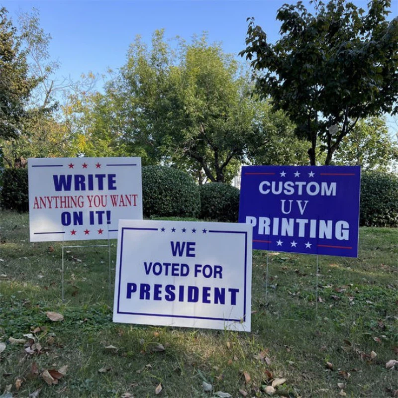 Double sided plastic lawn signs Double sided plastic lawn signs